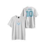 Messi Special Half sleeve IM White Blue