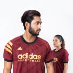 Ad*das 3 Stripes custom Maroon