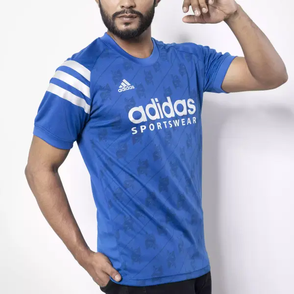 Addas Blue custom 3 Stripes