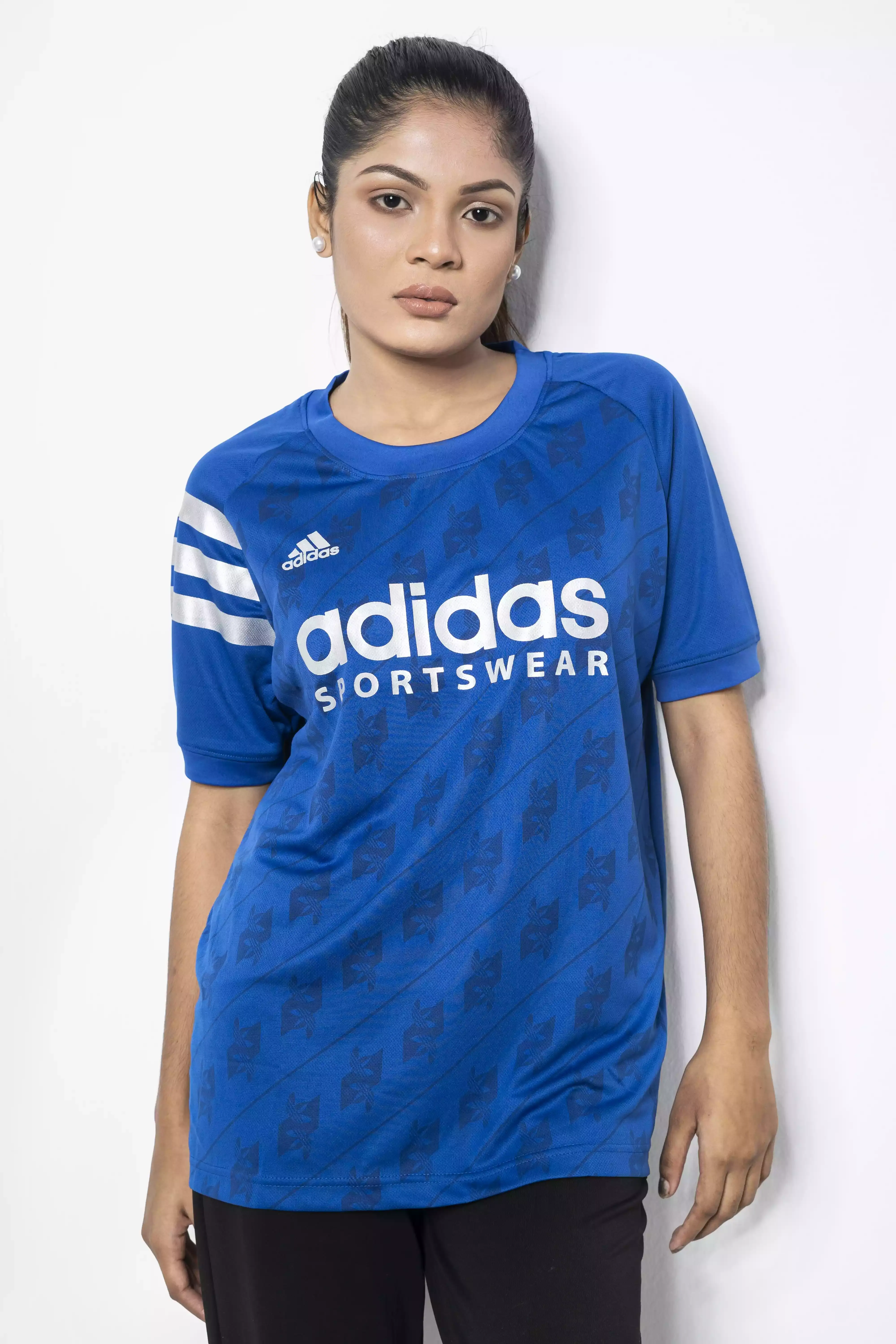 Addas Blue custom 3 Stripes